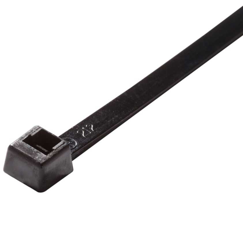 Cable Tie, 8", 18 lb, Black, 1000 Pack