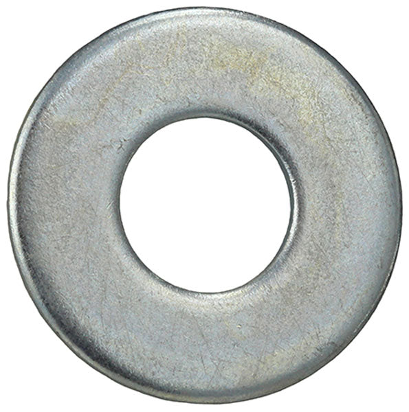 Flat Steel Washer, 1/4", 100 pack