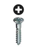 Flat Head Wood Screw, #10 x 3/4", 100 pack