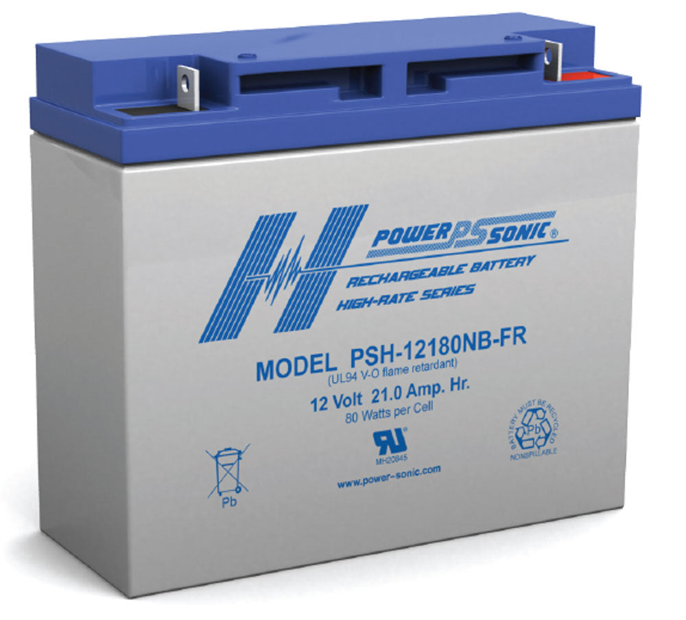 Sealed High Rate FR Series Lead Acid Battery, 12V 8.5AH, .250" tabs