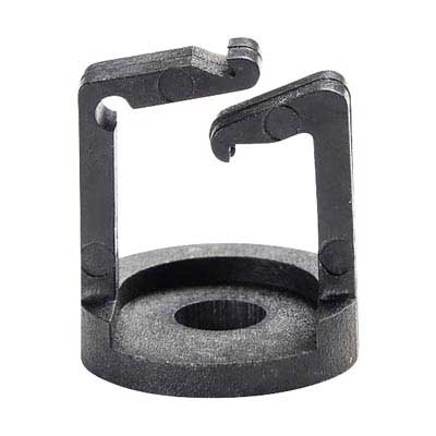 1/2" Cable Holder, Locking Gate, Black