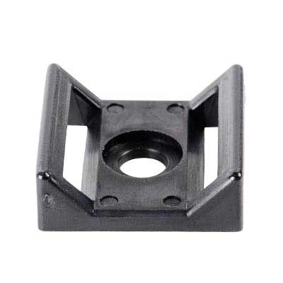 1" Hook And Loop Cable Tie Holder,  Black