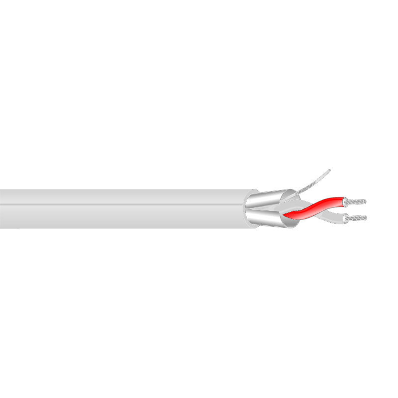 22/1 Pair Wire, Shielded, Plenum Rated, White