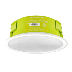 8" 2-way In Ceiling Speaker in White with Short Can