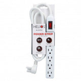 Helios 6 Outlet Power Strip, 4ft Cord - We - Supply