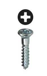 Flat Head Wood Screw, #10 x 1", 100 pack