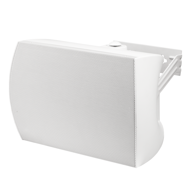 8" IP-Addressable, Weather-Resistant, Dante-Enabled Speaker in White