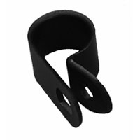 3/16" Black Cable Clamp, 100 pack