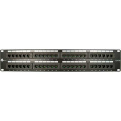 48 Port Cat 5E Patch Panel, 19" Rackmount