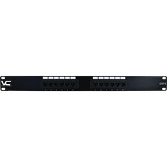 12 Port Cat 6 Patch Panel, 19" Rackmount