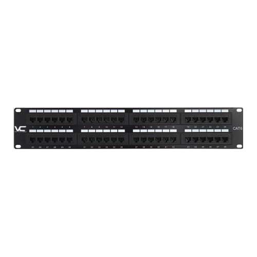 48 Port Cat 6 Patch Panel, 19" Rackmount