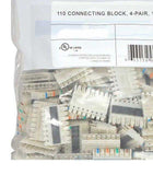 110 Punch Down Block Connector, 4 PR, 10 Pack