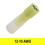 #12-10AWG Heat Shrink Insulated Female Quick Connectors, 25 pack - We-Supply