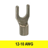 #12-10AWG Uninsulated #10 Fork Connector, 9 pack