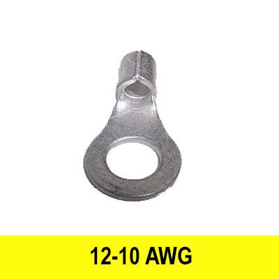 #12-10AWG Uninsulated 1/4" Ring Connector, 5 pack - We-Supply