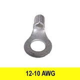 #12-10AWG Uninsulated 1/4" Ring Connector, 5 pack - We-Supply