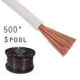 12 Gauge Stranded White Primary Wire: 500' Spool - We-Supply