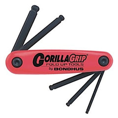 Gorilla Grip Fold-Up BallPoint Hex Key Set, 5-10MM