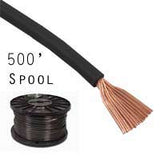 14 Gauge Stranded Black Primary Wire: 500' Spool