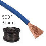 14 Gauge Stranded Blue Primary Wire: 500' Spool - We-Supply
