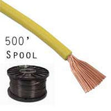 14 Gauge Stranded Yellow Primary Wire: 500' Spool - We-Supply