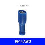 #16-14AWG Fully Insulated .187