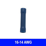 #16-14AWG Insulated Vinyl Butt Connector, 10 pack - We-Supply