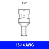 #16-14AWG Uninsulated .187