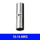 #16-14AWG Uninsulated Butt Connector, 100 pack