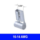 #16-14AWG Uninsulated Flag Female Connector , 10 pack - We-Supply