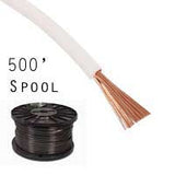 16 Gauge Stranded White Primary Wire: 500' Spool