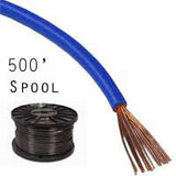 18 Gauge Stranded Blue Primary Wire: 500' Spool - We-Supply