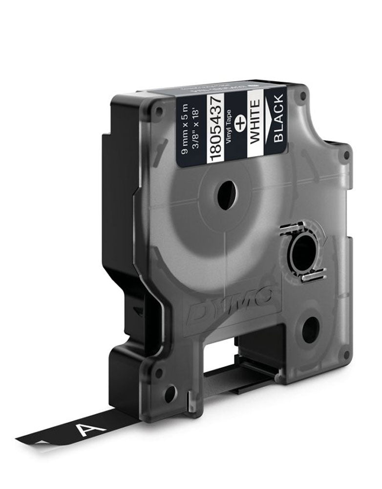 Rhino 1805437 Black Vinyl Tape, 3/8" x 18'