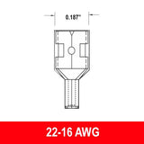 #22-16AWG Uninsulated .187