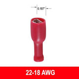 #22-18AWG Fully Insulated .187