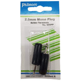 2.5mm Phone Plug, Mono, Inline, 2 Pack - We-Supply