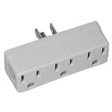 3 Outlet Triple Tap, Ivory