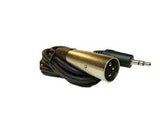3-Pin Male XLR to Male 3.5 Stereo Cable, 6 foot