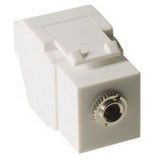 3.5mm Audio Modular Keystone Solderless, White