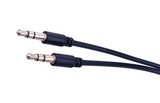 3.5mm Slim Stereo Male Plug to Male Plug, 1' - We-Supply