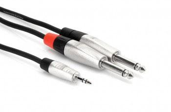 3.5MM TRS to Dual 1/4" TR Cable, 6 foot - We-Supply