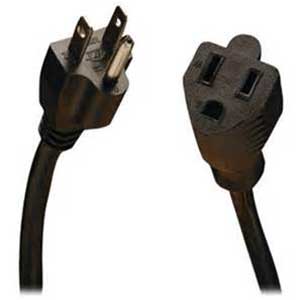 Standard Power Extension Cord, 16 AWG, 10 Ft