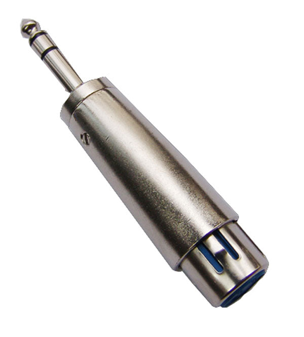 Adaptor: 1/4" Balanced Stereo Plug to XLR Jack
