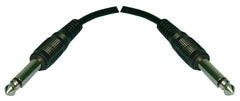 Cable: 1/4" Mono Male to 1/4" Mono Male, 6 ft