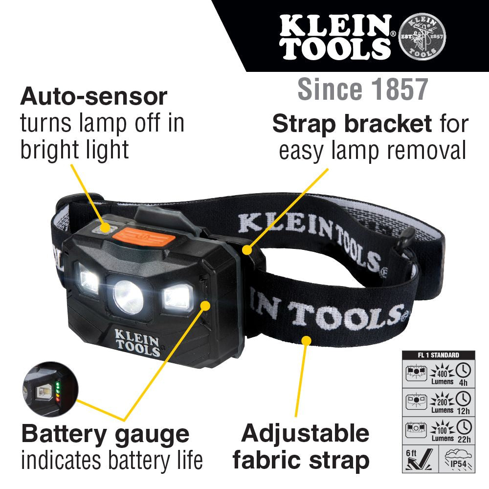 Rechargeable Headlamp, 400 Lumen