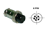6-Pin Female Mobile Inline Connector