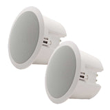 6.5" In Ceiling Speaker with Back Box (Pair) - We-Supply