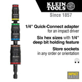 7-in-1 Impact Flip Socket Set, No Handle - We-Supply