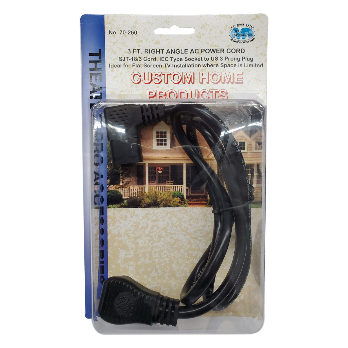 IEC Equipment Power Cord, C13 to NEMA 5-15R, 3 FT