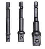 Impact Bit Socket Adapters, 1/4" , 3/8", & 1/2" Drive